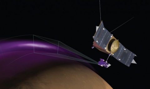 Сонда на НАСА откри мистериозно северно сияние на Марс - 1