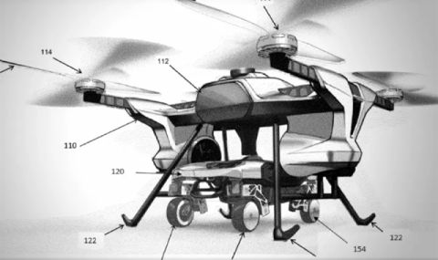 Hyundai патентова дрон, който може да транспортира автомобили във въздуха - 1
