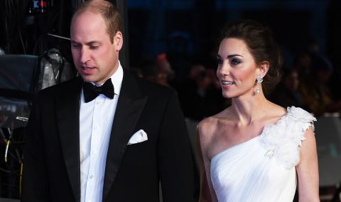 Кейт с палава закачка към принц Уилям на наградите БАФТА (ВИДЕО) - 1
