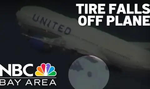 "Боинг 777" загуби едно от колелата си при излитане от Сан Франциско ВИДЕО