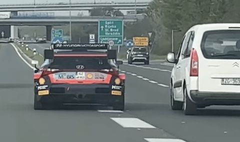Състезателни коли от WRC се движат по обществените пътища (ВИДЕО) - 1