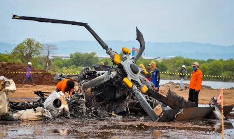 Четирима загинали след падане на хеликоптер - 1