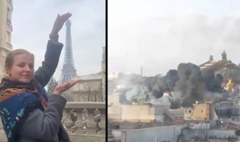 Създателят на шокиращото видео с бомбардировки в Париж: Исках да предизвикам електрошок, Украйна не ми плати - 1