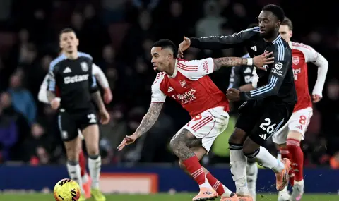 Арсенал срази Астън Вила и затвърди лидерската си позиция във Висшата лига - 1