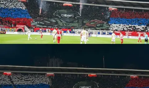 Феновете в Сърбия скандализираха цялата футболна общественост с това си действие спрямо Русия  - 1