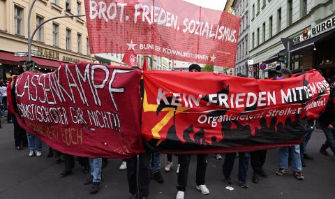 Първомайските шествия в Берлин преминаха спокойно - 1