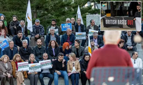 Протест в Кипър настоя за премахване на британските военни бази на острова