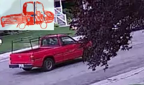Откриха крадец по детска рисунка на кола - 1