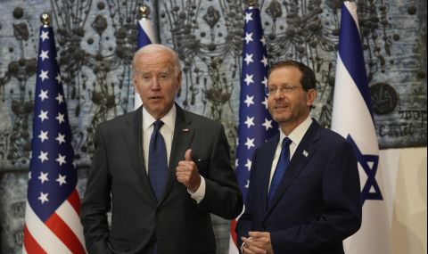 Байдън беше радушно приет от израелския президент - 1