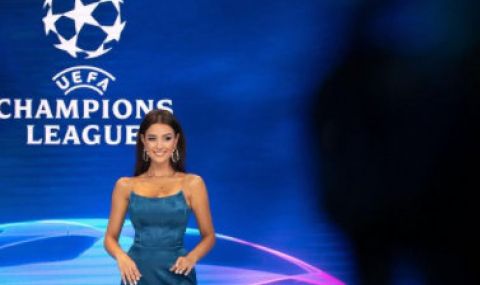 Журналистката отразява Шампионската лига и за пореден път блести с визията си в ефира - 1