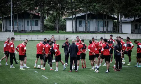 ЦСКА с първа тренировка на нов терен на Панчарево - СНИМКИ - 1