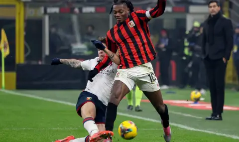 Рафаел Леао все още не тренира с основната група на Милан  - 1