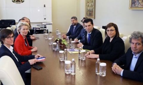 Управляващата коалиция разговаря с Урсула фон дер Лайен - 1