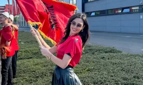 Албанска спортна журналистка разпали страстите в Сърбия (СНИМКА) - 1