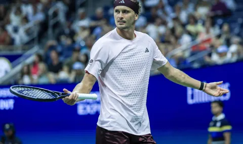Александър Зверев оцеля в петсетова драма и продължава напред на US Open - 1
