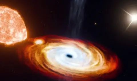 Astronomers have discovered the first triple star system with a black hole  - 1