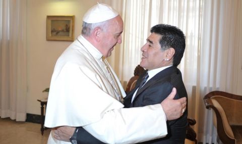 Папата споменал Диего Марадона в молитвите си - 1