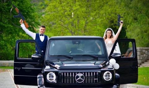 Шефът на полицията в Сливен омъжи дъщеря си с "Калашников" и "Узи" - 1