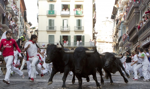 50 души в болница след традиционната испанска надпревара с бикове - 1