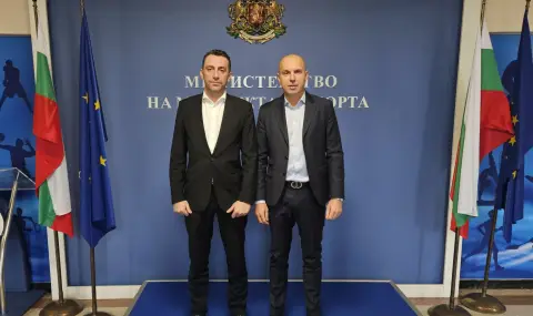 Министър Пешев се срещна с новоизбрания председател на БФЛА Георги Павлов - 1