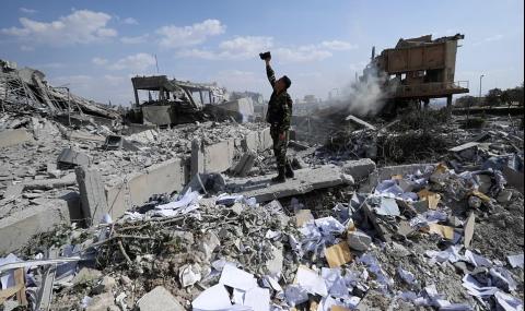 Ударите в Сирия оставили руини (ВИДЕО + СНИМКИ) - 1