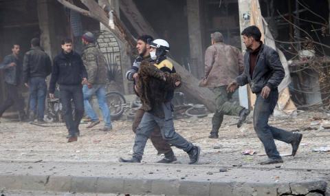Минометен обстрел в центъра на Дамаск - 1