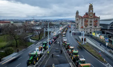Протестиращи фермери навлязоха с трактори в центъра на Прага - 1
