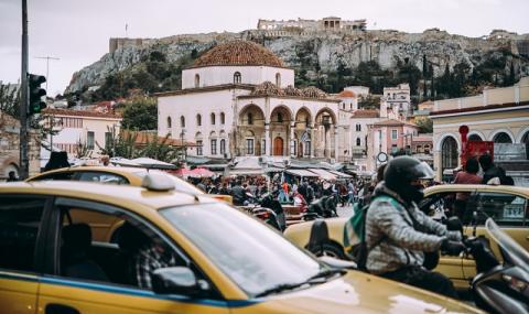 Транспортен хаос в Атина - 1