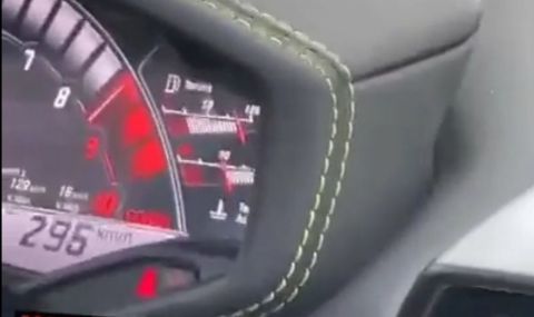Lamborghini катастрофира и се запали след шофиране с 300км/ч по магистрала (ВИДЕО) - 1