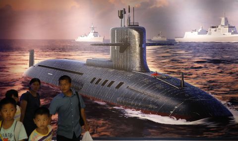 Китайска ядрена подводница е потънала в Жълто море - 1