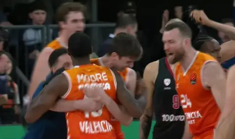 Олимпиакос и Везенков паднаха с една точка във Валенсия - 1