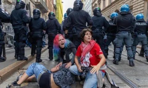 Нови сблъсъци между протестиращи и полиция в Милано - 1