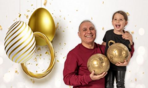 Стоичков показа внучката си и честити Великден: Нека всеки да има най-якия бияч! - 1