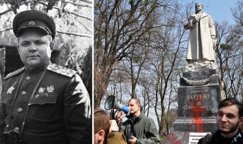 Киев събори паметник на съветски генерал, освободил града от нацистка окупация - 1