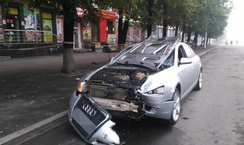 Пиян с Audi прегази пешеходец в Русия (ВИДЕО) - 1