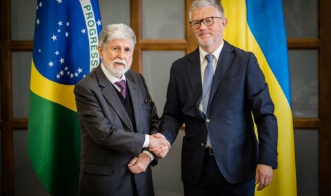 Съветник на бразилския президент разговаря с украинския президент  - 1