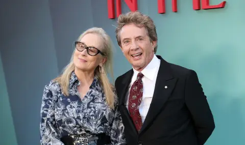 Мерил Стрийп и Мартин Шорт се разцелуваха страстно на снимачната площадка (СНИМКИ) - 1