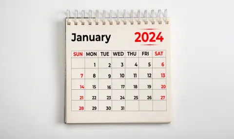 Календарът за 2024 г. си съвпада перфектно с календара за 1996 г. - 1