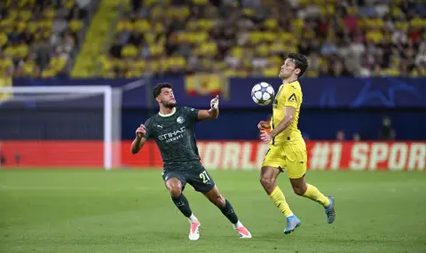 Манчестър Сити подчини Виляреал с категорична победа в Шампионската лига - 1