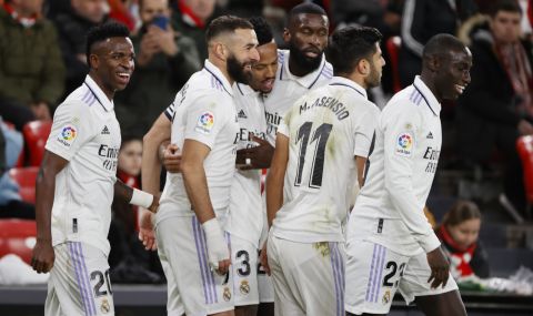 Реал Мадрид не се затрудни и си взе своето от Атлетик Билбао на "Сан Мамес" - 1
