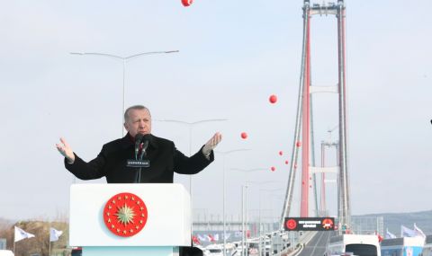 Ердоган откри нов мост над Дарданелите - 1