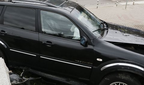 Джип катастрофира на АМ "Тракия" и затрудни движението по посока Бургас - 1
