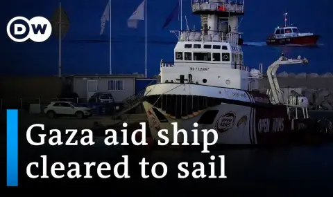 Технически проблем спря кораба "Oупън армс" да отплава от Кипър с помощ за Газа ВИДЕО - 1