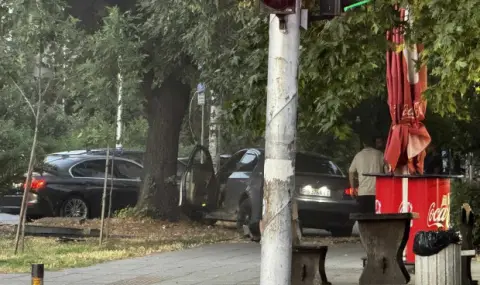 Шофьор приключи с дрифтенето в дърво на голям пловдивски булевард - 1