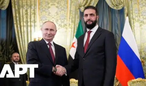 Путин посреща в Кремъл временния сирийски президент Ахмед ал-Шараа