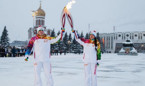 Олимпийският огън пристигна в Сочи - 1