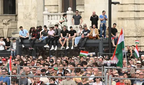 Масов протест в Будапеща срещу Орбан - 1