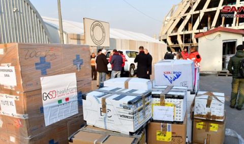 Европа се раздвижи! Хуманитарната помощ от Италия пристигна в Дамаск - 1