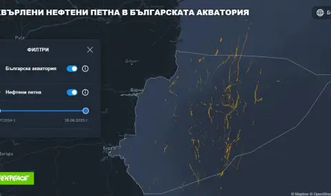 Над 170 петна от нефт са открити в българската акватория на Черно море за една година - 1