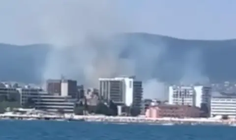 Пожар избухна в Свети Влас ВИДЕО - 1